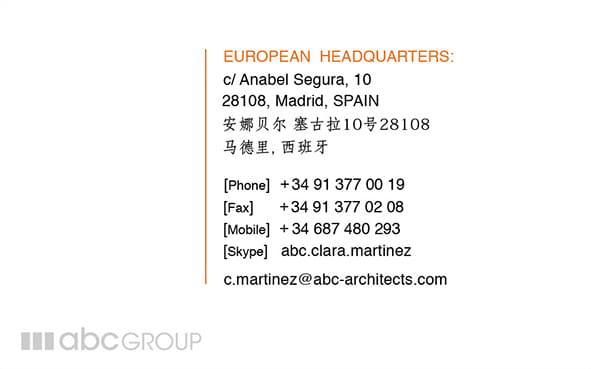 ABC architecture business card side B by Javier lorenzo Fdez (@jalofernandez)