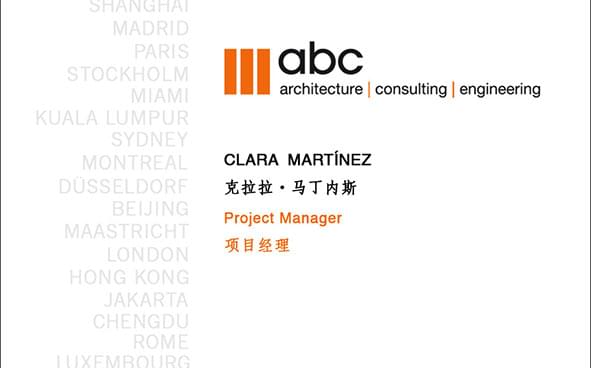 ABC architecture business card side A by Javier lorenzo Fdez (@jalofernandez)
