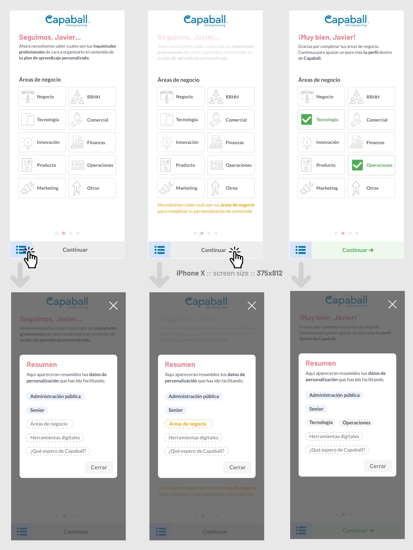 Capaball´s webapp survey in mobile devices by Javier lorenzo Fdez (@jalofernandez)
