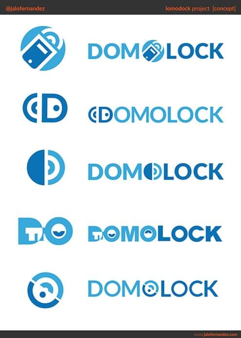 Domolock App concept logo by Javier lorenzo Fdez (@jalofernandez)