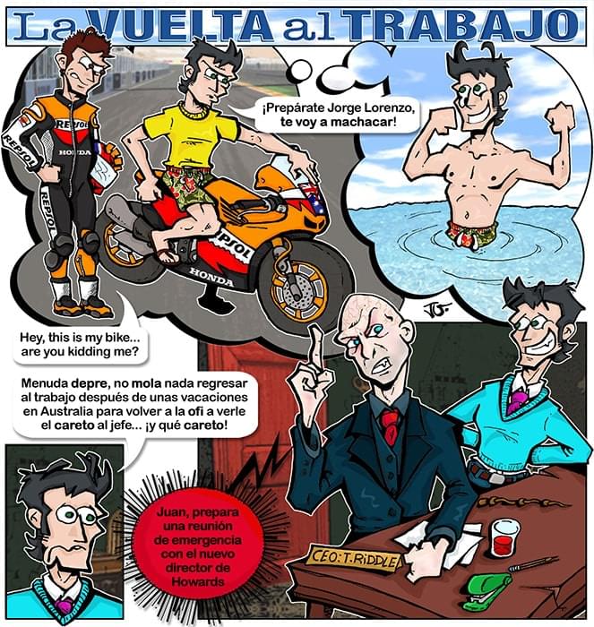 Comic strip to Punto y Coma magazine by Javier lorenzo Fdez (@jalofernandez)