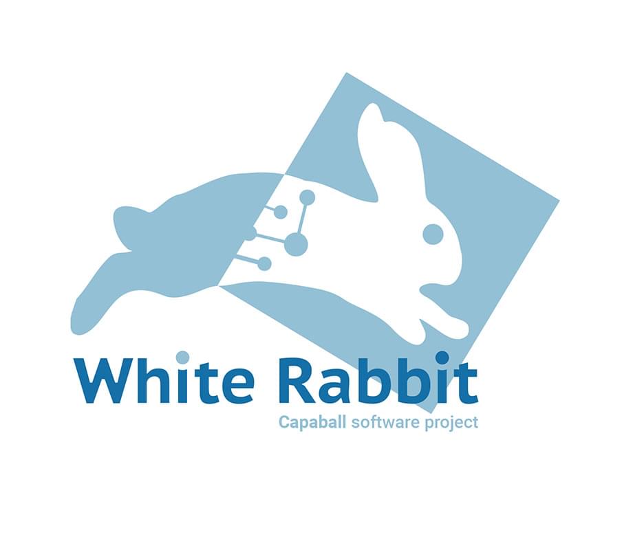 White Rabbit project logo to Capaball by Javier lorenzo Fdez (@jalofernandez)